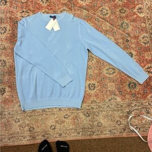 Trussardi Sky Blue Crewneck Sweater